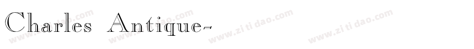 Charles Antique字体转换
